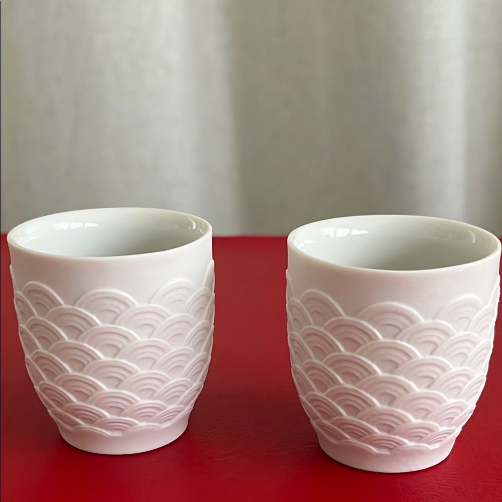 Lladro Koi Sake Cups 01009459 2”H 1.98”W set of 2